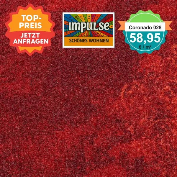 Alt-Text: Farb- und Strukturmuster von Girloon Coronado 028 – strapazierfähiger Objektvelours